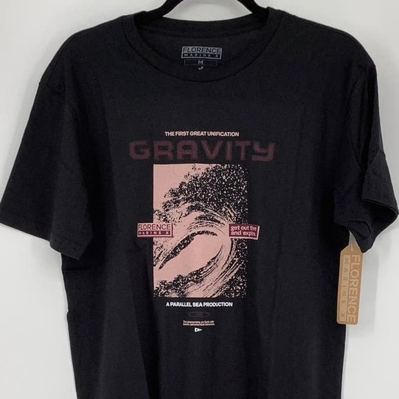 Florence Marine X Size Medium Gravity Movie Organic T-Shirt Black $38 msrp M5-1 - Picture 6 of 10